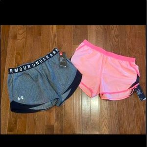 2pr Under Armour Women’s Shorts Size M